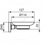 Мыльница IOM с держат прозр стекло хром Ideal Standard A9123AA