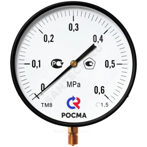 Манометр рад ТМ-810Р.00 0-2,5МПаДк250 М20х1,5 ст Росма 00000009033