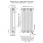 Радиатор трубч QUADRUM 60V 1-1750 10 секц без т/кл ниж/п прав 1T103S9005 КЗТО