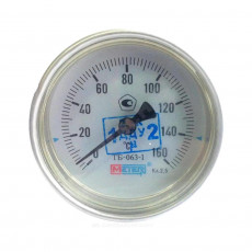 Термометр биметалл ТБ-063-1 160С Дк63 L=100 G1/2