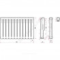 Радиатор алюм Classic S500F2 500 12 секц 1644Вт Ogint