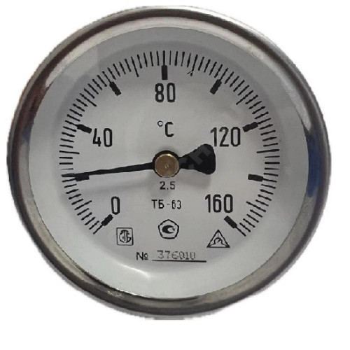 Термометр биметалл ТБ-100 120С Дк100 L=50 G1/2