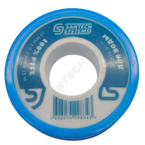 Лента ФУМ PTFE катушка 19ммх0,2ммх15м вода FU10 SantechSystems