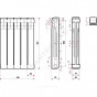 Радиатор бимет Ultra Plus S500B1 500 5 секц 815Вт Ogint