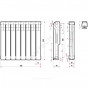 Радиатор алюм Classic S500F2 500 8 секц 1096Вт Ogint