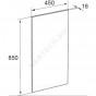 Зеркало THE GAP 45 подсветка Roca ZRU9000090