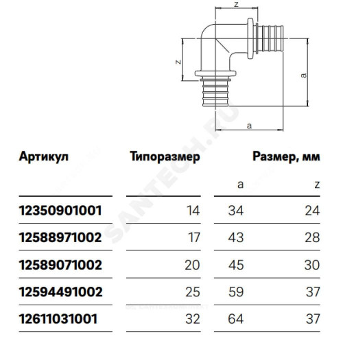 Угольник PE-X лат оц аксиал Дн17х90гр RAUTHERM S Rehau 12588971002