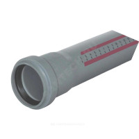 Труба PP-H сер б/н Дн110х2,7 L=0,25м в/к HTEM Ostendorf 115010