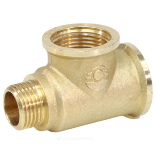 Тройник лат перех Ду20х20х15 м/м/р VALFEX VF.134.L.034.034.012