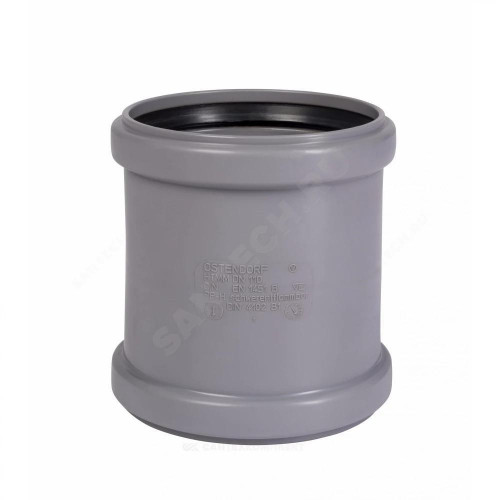 Муфта PP-H 2х-раст сер б/н Дн110 в/к HTMM Ostendorf 115510