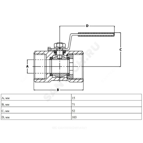 Кран шар нерж X1666 Ду25 Ру63 м/м Danfoss 149B5213
