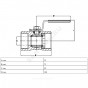 Кран шар нерж X1666 Ду25 Ру63 м/м Danfoss 149B5213