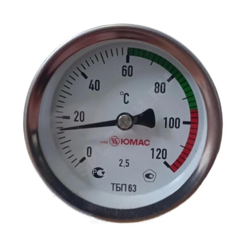 Термометр биметалл ТБП-Т 120С Дк63 L=100 G1/2