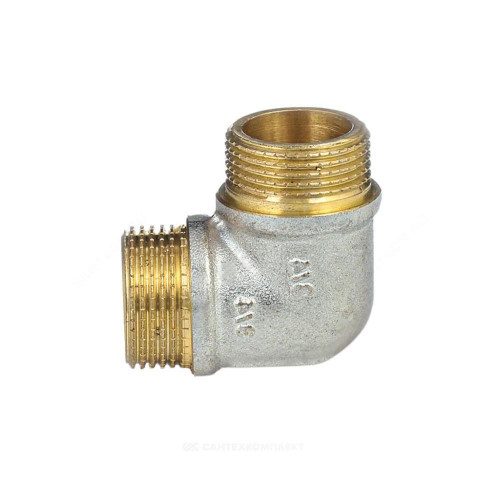 Угольник лат реборд Ду15 р/р никель ГОСТ 32585 Aquasfera 9005-01