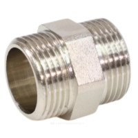 Ниппель лат Ду15 НР никель VALFEX VF.582.N.012 Ниппель лат Ду15 НР никель VALFEX VF.582.N.012