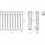 Радиатор алюм Delta Plus S500A7 500 9 секц 1287Вт Ogint