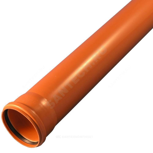 Труба НПВХ кор б/н Дн110х3,2 L=0,56м в/к SN4 Хемкор 1491055