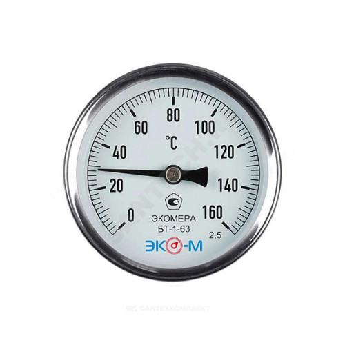Термометр биметалл БТ-1-63 160С Дк63 L=40 G1/2