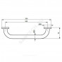 Поручень IOM прямой 300мм хром Ideal Standard A9126AA
