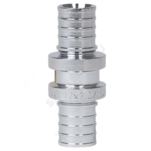 Муфта PE-X лат хром аксиал Дн20 THERM S Рехау 12503173002