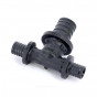 Тройник PE-X PPSU аксиал Дн20х16х16 перех RAUTITAN PX Rehau 11600811001