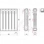 Радиатор бимет Ultra Plus S500B1 500 6 секц 978Вт Ogint