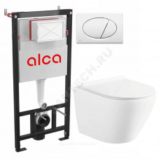 Система инсталл Circulo б/о унитаз+кн/бел сид дюр микр Selena/Alcaplast C001WG/M70.