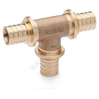 Тройник PE-X бр аксиал Дн16х16х16 PLATINUM RX Rehau 13777241001 Тройник PE-X бр аксиал Дн16х16х16 PLATINUM RX Rehau 13777241001