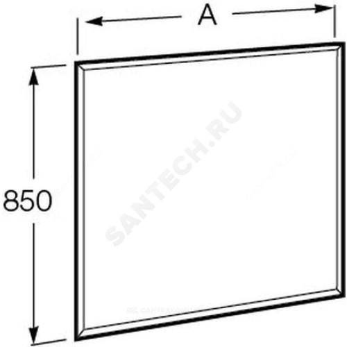 Зеркало Aneto подсветка Roca 812363000