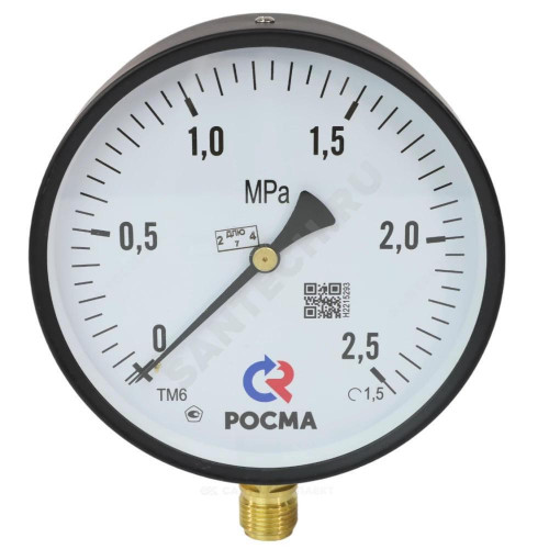 Манометр рад ТМ-610Р.00 0-1,6МПа(0-16кгс)Дк150 М20х1,5 ст Росма 00000006972
