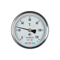 Термометр биметалл БТ-1-80 120С Дк80 L=100 G1/2
