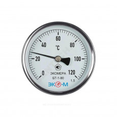 Термометр биметалл БТ-1-80 120С Дк80 L=100 G1/2