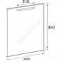 Зеркало The Gap 80 подсветка Roca ZRU9302689