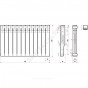 Радиатор бимет Plus BM 500 12 секц 1440Вт Ogint