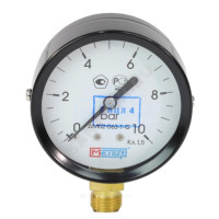 Манометр рад ДМ02-063-1 0-1,0МПа(0-10бар)Дк63 G1/4 Манометр рад ДМ02-063-1 0-1,0МПа(0-10бар)Дк63 G1/4
