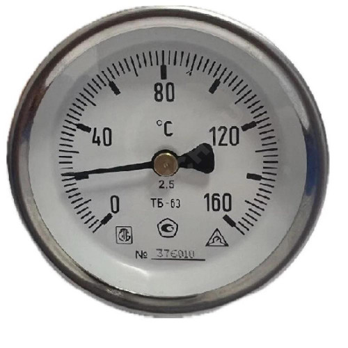 Термометр биметалл ТБ-63 120С Дк63 L=50 G1/2