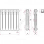 Радиатор бимет Ultra Plus S500B1 500 7 секц 1141Вт Ogint