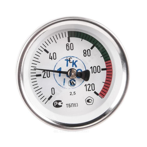 Термометр биметалл ТБП-Т 120С Дк100 L=100 G1/2