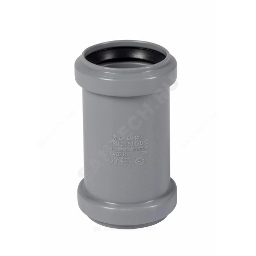Муфта PP-H 2х-раст сер б/н Дн50 в/к HTMM Ostendorf 112510