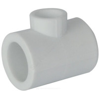 Тройник PP-R бел перех Дн63х25х63 VALFEX 10632563 Тройник PP-R бел перех Дн63х25х63 VALFEX 10632563