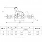 Клапан т/стат баланс бронз AHT Ду20 Ру10 м/м Kvs1.8 Danfoss 003Z1530