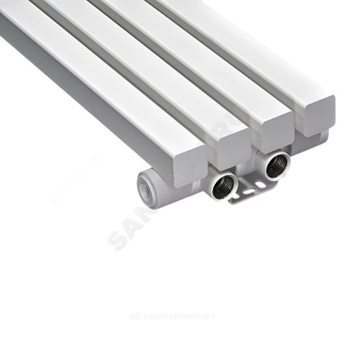 Радиатор трубч QUADRUM 40V 1-1750 6 секц без т/кл ниж/п центр RAL1М183SR127 КЗТО