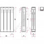 Радиатор бимет Ultra Plus 500 4 секц 572Вт Ogint