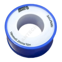 Лента ФУМ PTFE катушка 19ммх0,12ммх15м вода FU10 SantechSystems Лента ФУМ PTFE катушка 19ммх0,12ммх15м вода FU10 SantechSystems