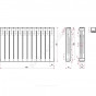 Радиатор бимет Ultra Plus S500B1 500 12 секц 1956Вт Ogint