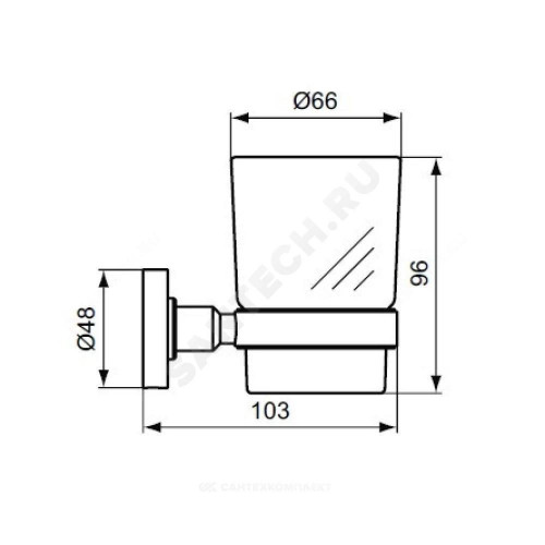 Стакан IOM с держат хром Ideal Standard A9121AA
