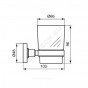 Стакан IOM с держат хром Ideal Standard A9121AA