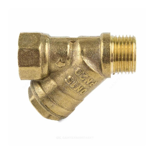 Фильтр Y-обр лат 4002 Ду15 Ру20 м/р Aquasfera 4002-01