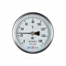 Термометр биметалл БТ-1-80 160С Дк80 L=100 G1/2