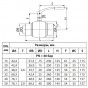 Кран шар ст JIP Premium WW Ду32 Ру40 п/привар Danfoss 065N0115G